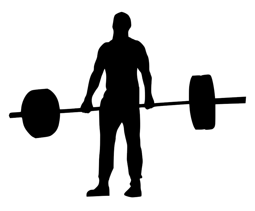 Powerlifting Silhouette PNG Transparent Image