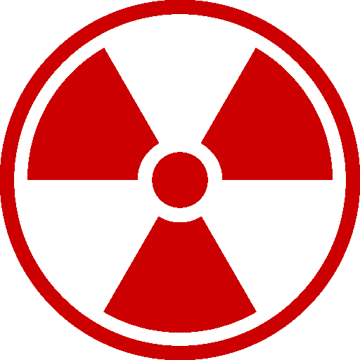 Radioactief straling Transparant Beeld