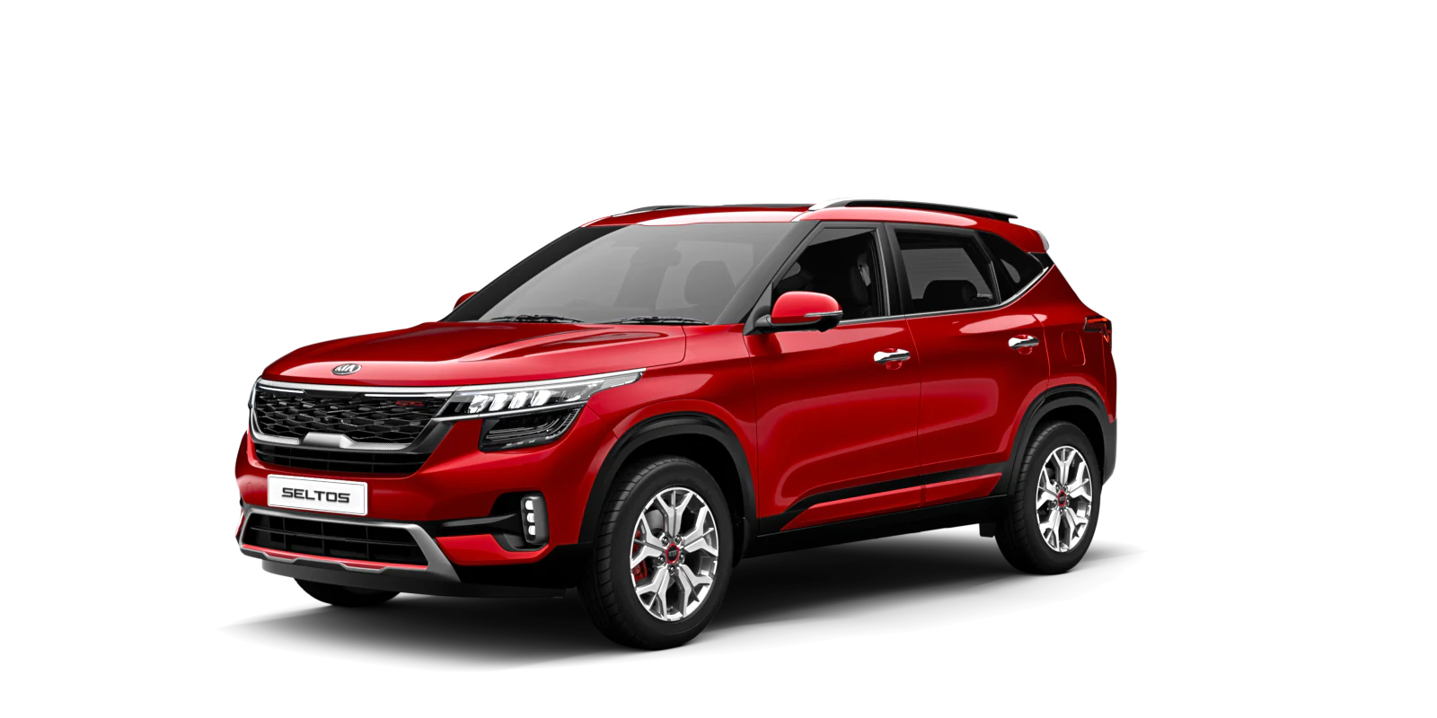 Red Kia Seltos PNG Image Background