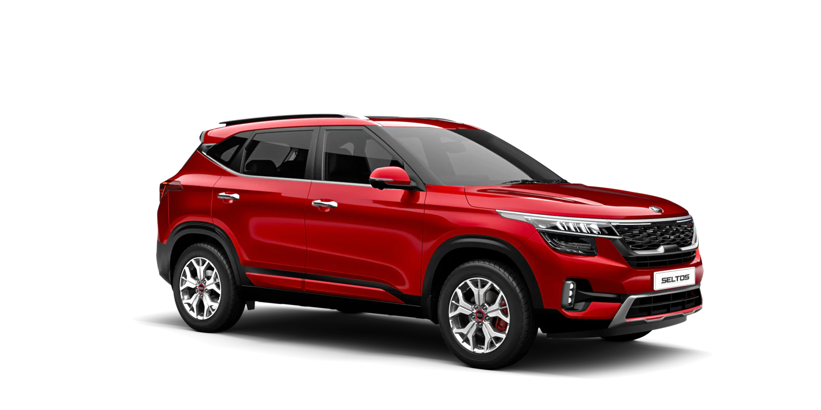Red KIA SELTOS PNG 사진