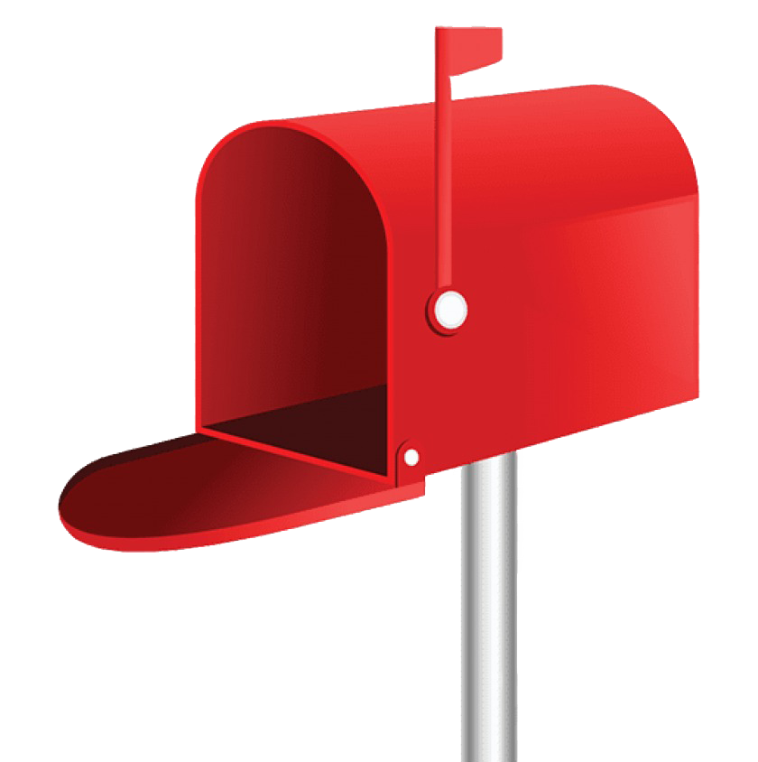 Rode mailbox Gratis PNG-Afbeelding