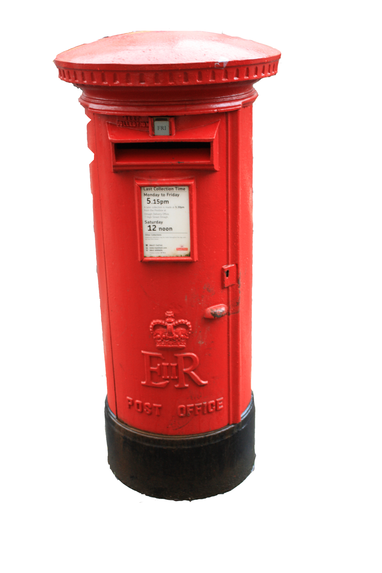 Red Post Box PNG Image Background
