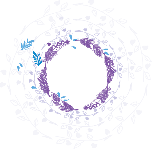 Round Lilac Wreath Free PNG Image