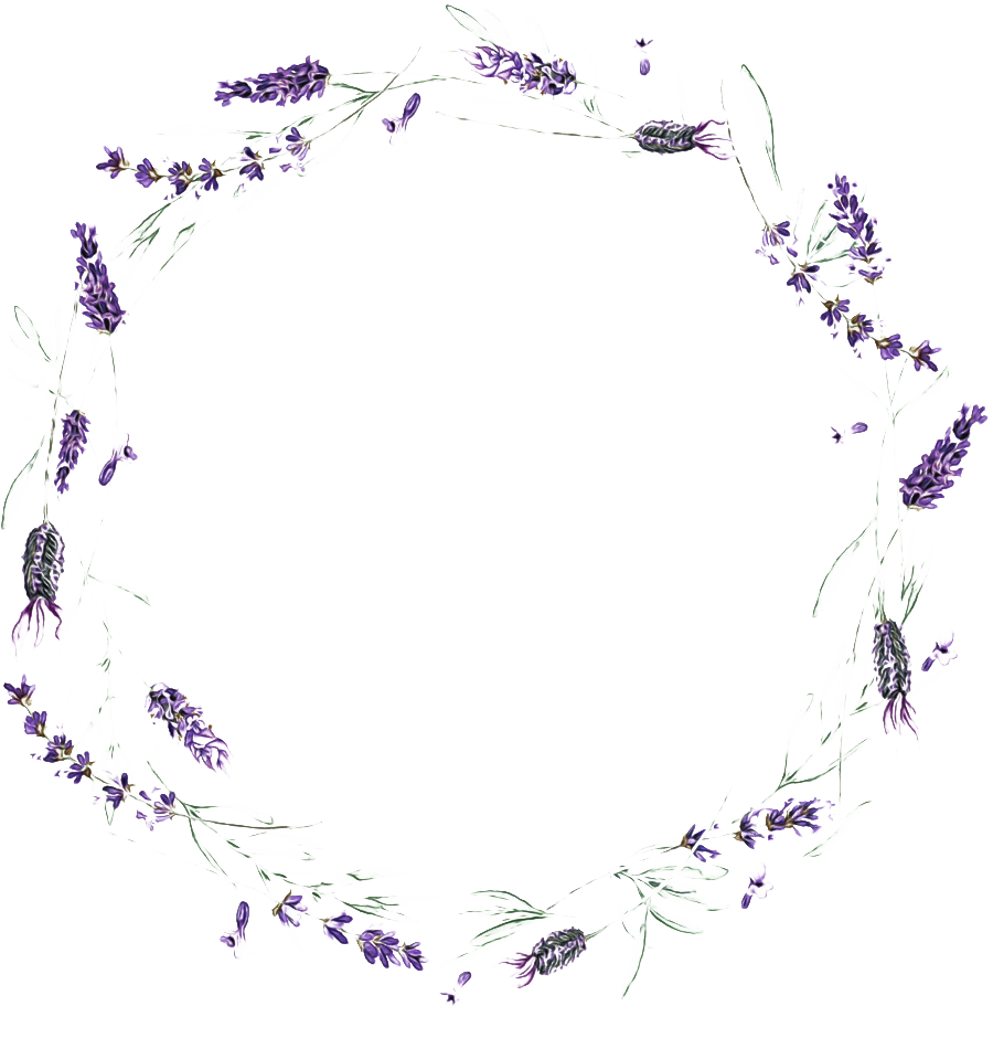 Round Lilac Wreath Transparent Image