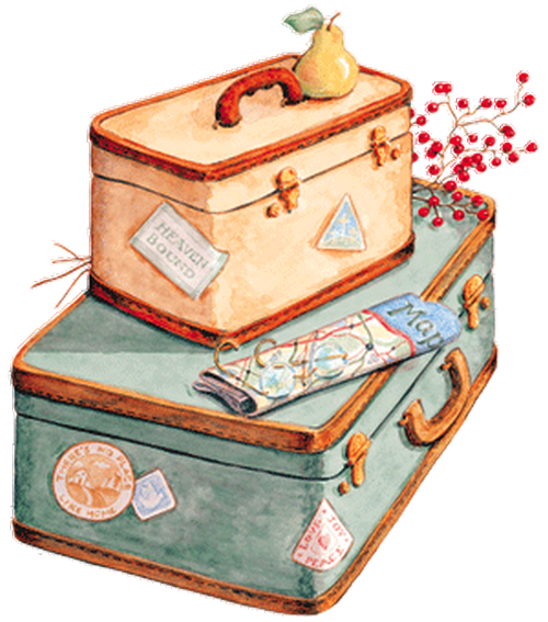 Stacked Suitcase PNG Download Image