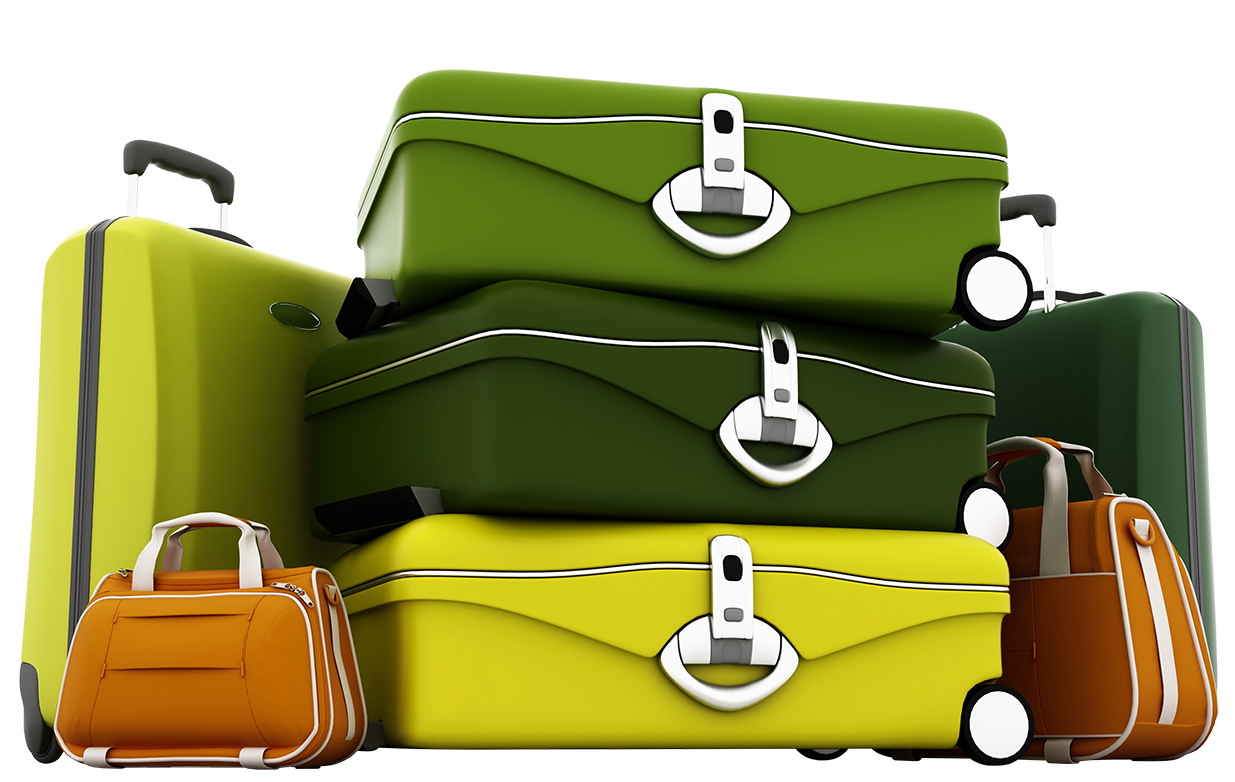 Stacked Suitcase PNG Picture