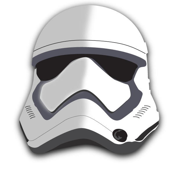 Immagine Trasparente del casco Stella Wars Stormtrooper