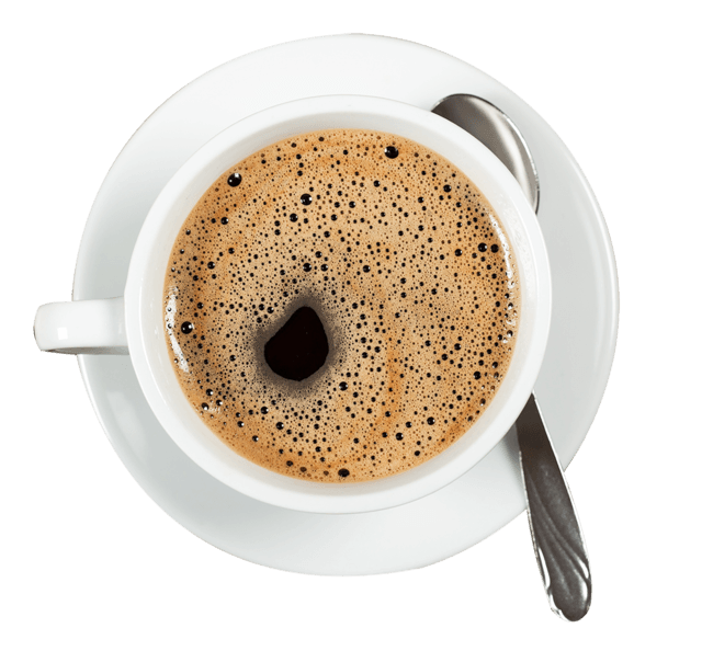 Bovenaanzicht cappuccino PNG Beeld Transparante achtergrond