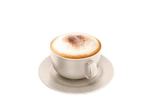 Bovenaanzicht Cappuccino PNG-Afbeelding