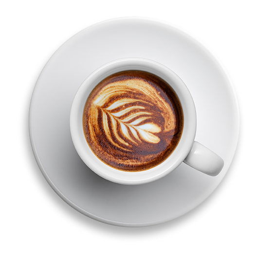 Top View Cappuccino Transparent Images