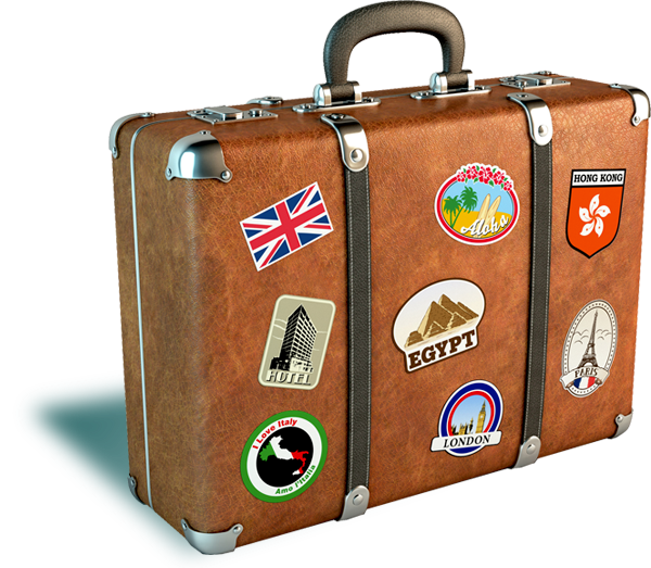 Travel Suitcase PNG Gambar berkualitas tinggi