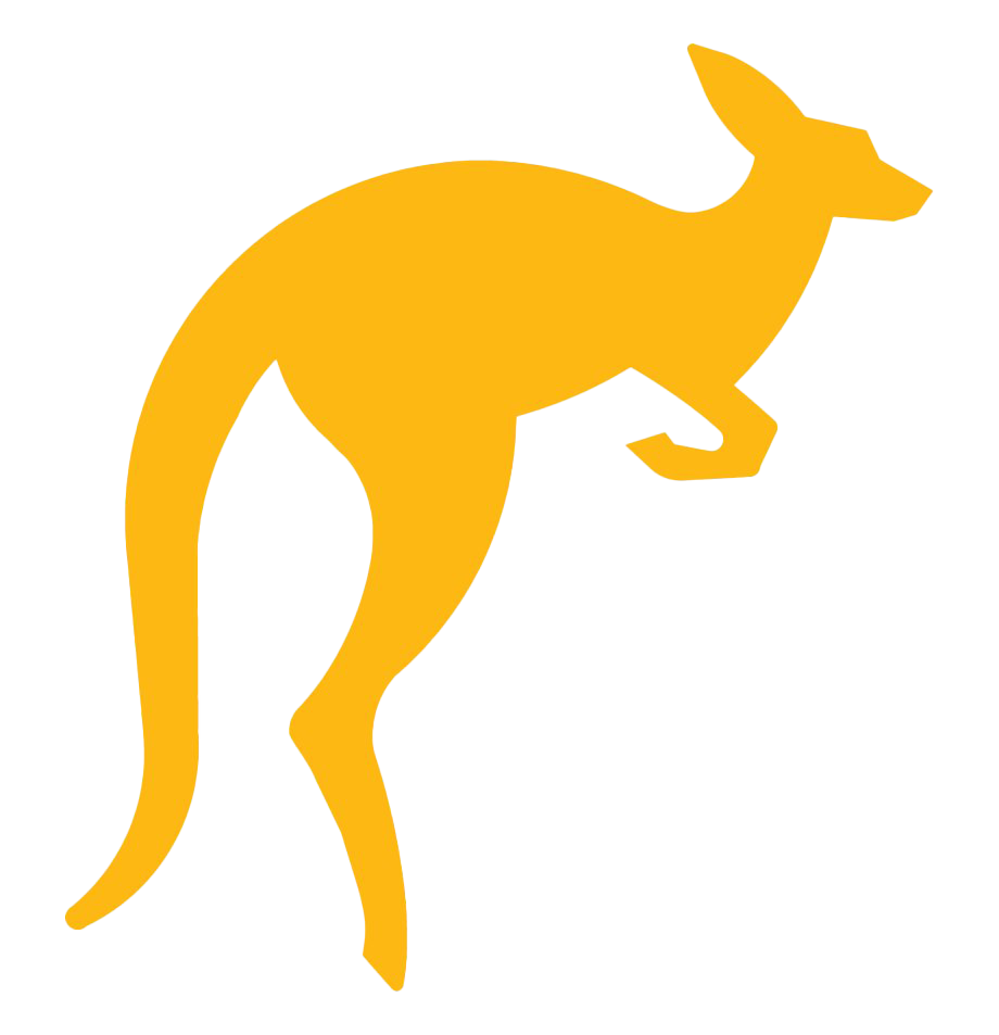 Imagem australiana do PNG do canguru do vetor