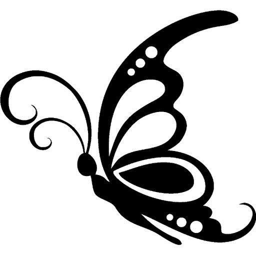 Vector negro mariposa imagen PNG gratis