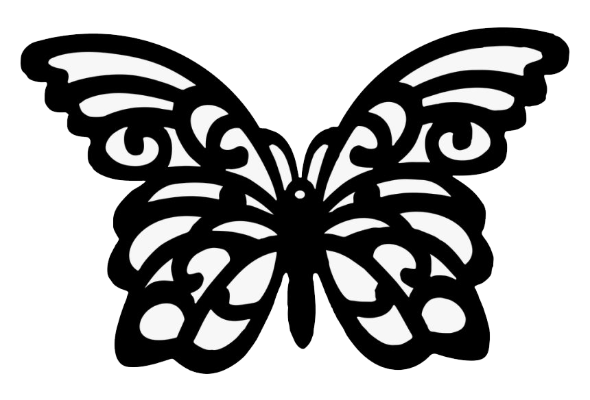 Vector Black Butterfly Transparent Image