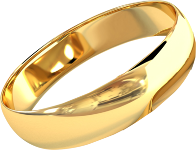Wedding Gold Ring PNG Photo