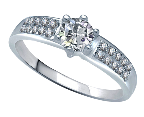Wedding Silver Ring PNG Image