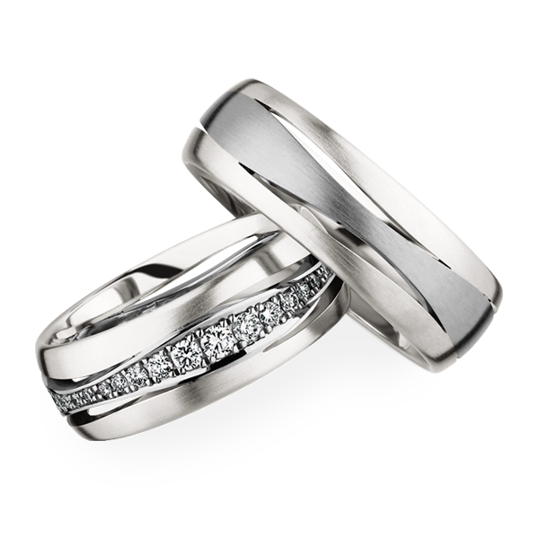 Bruiloft zilveren ring PNG Foto