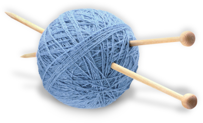Aguja de tejido de lana de hilo PNG imagen de alta calidad