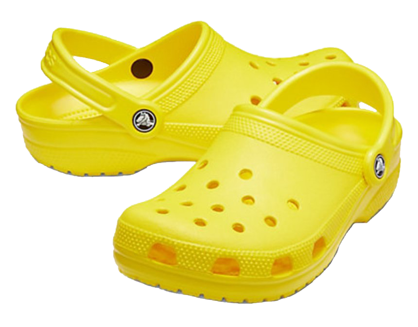 Yellow Crocs PNG High-Quality Image
