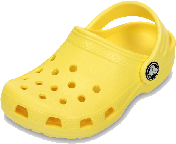 노란색 crocs PNG 이미지