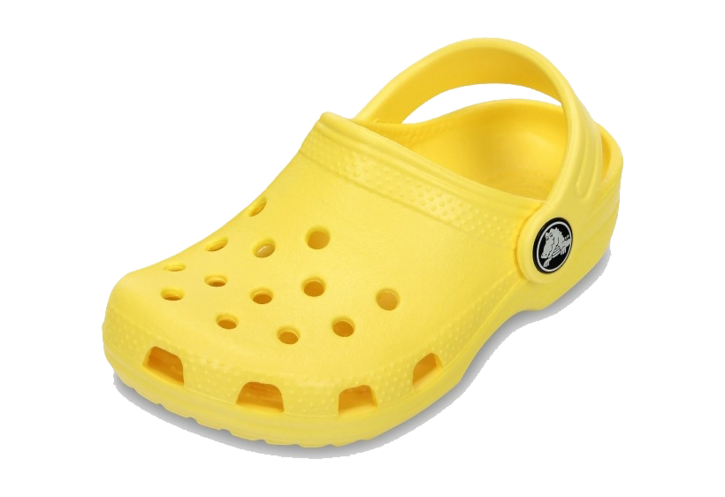 Yellow Crocs PNG Photo