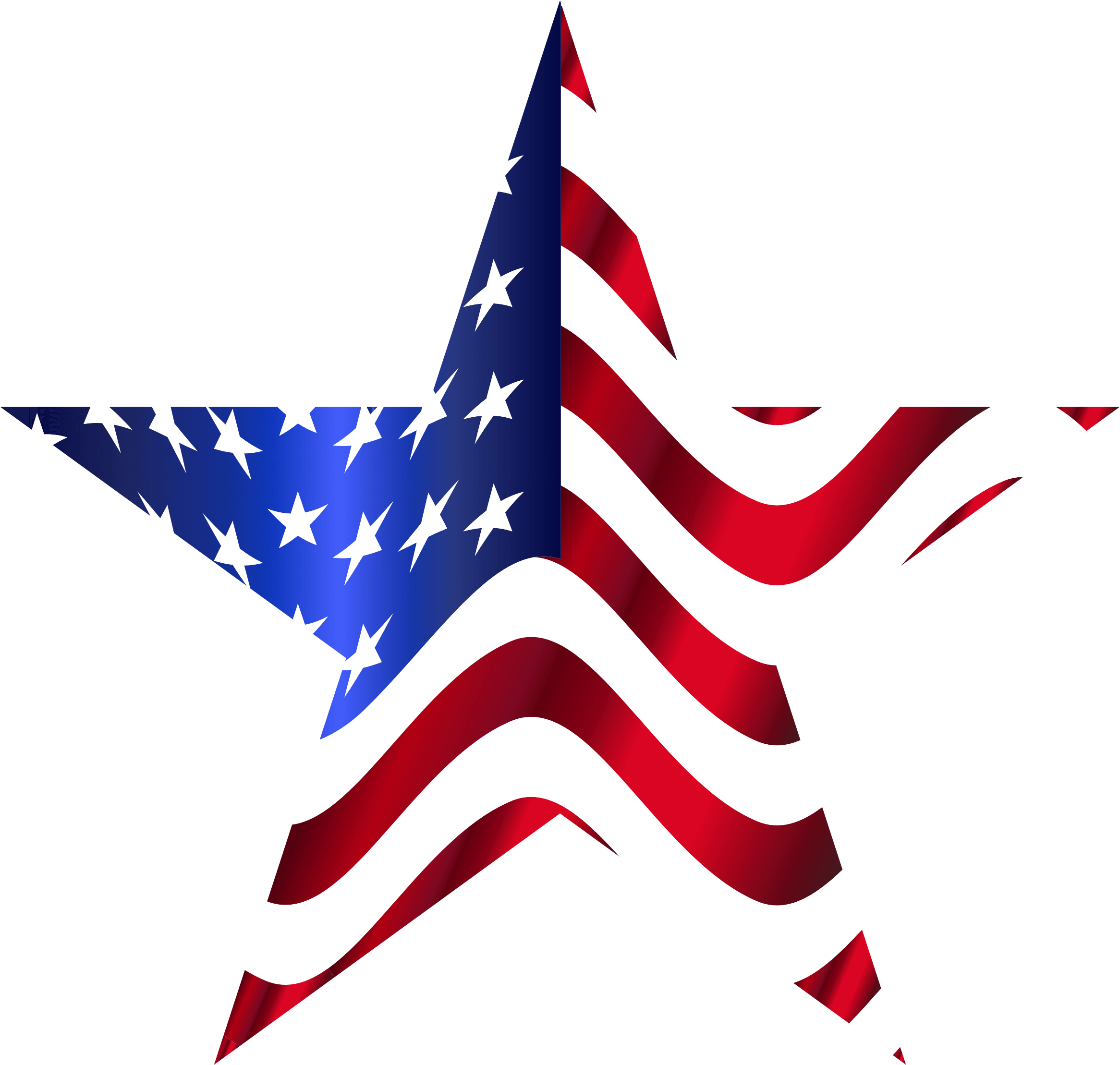 Immagine Trasparente della bandiera americana PNG