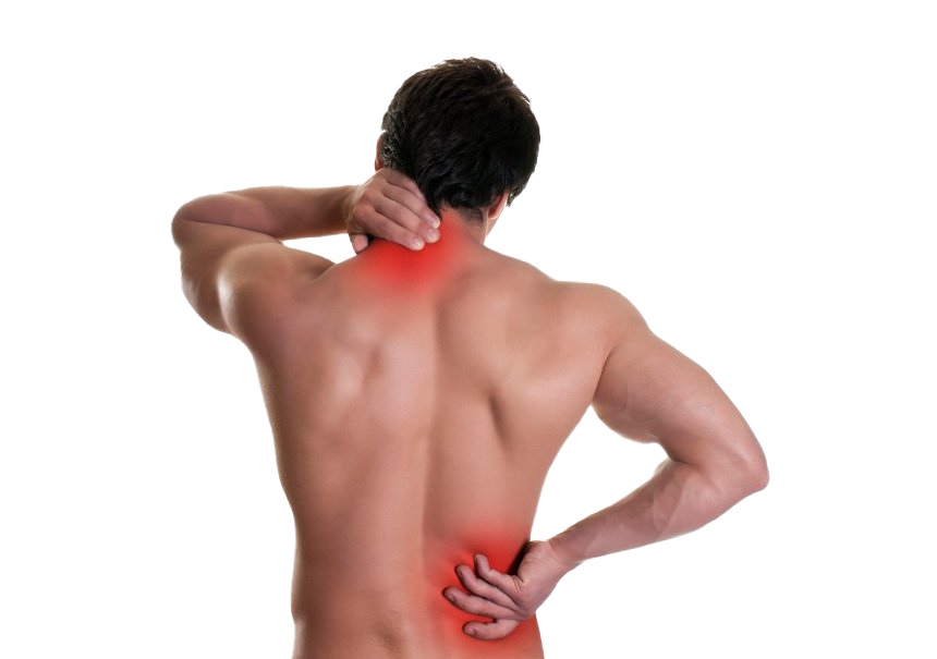 Fondo de imagen de PNG de dolor de espalda