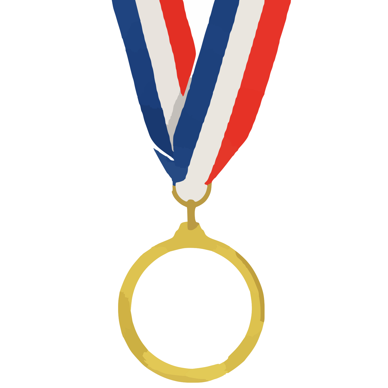 Blank Gold Medal PNG Transparent Image