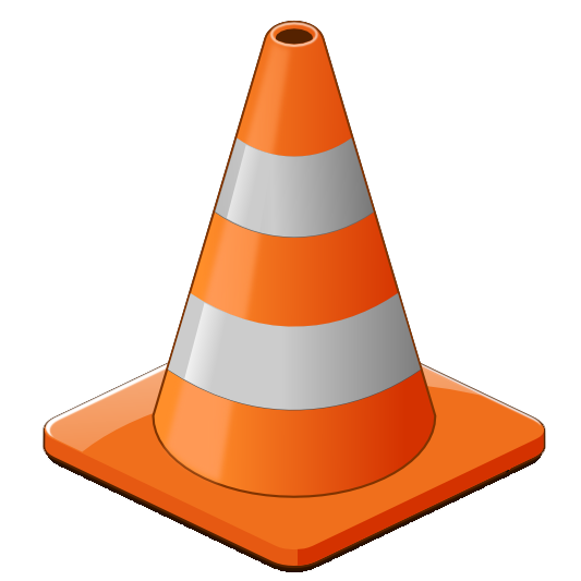 Caution Traffic Cone PNG Image