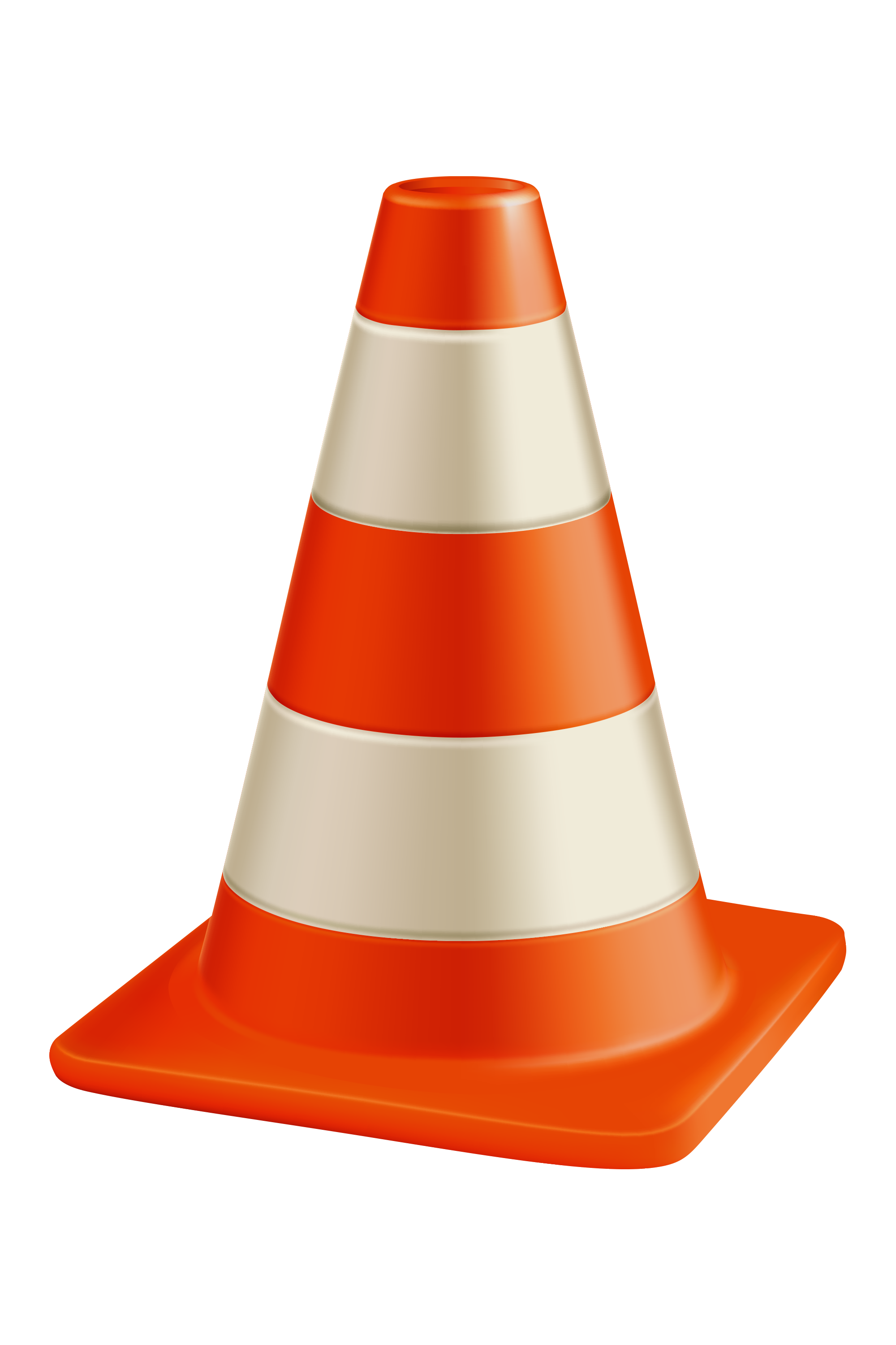 Caution Traffic Cone PNG Picture