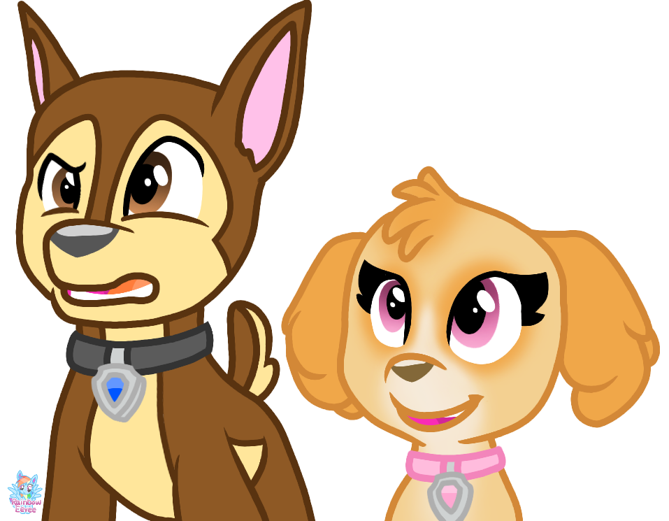 Chase Skye Huh Looked Expression – Paw Patrol PNG