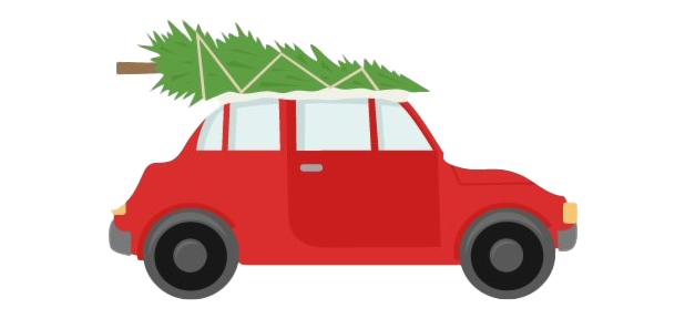 Christmas Car PNG Image Background