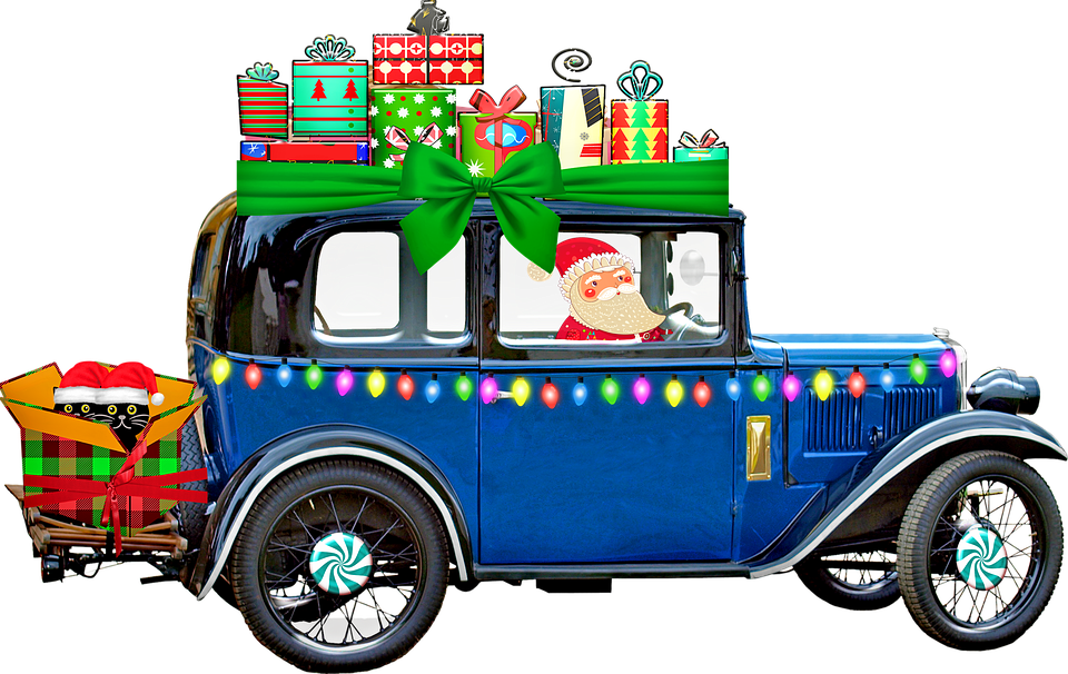 Christmas Car PNG Pic