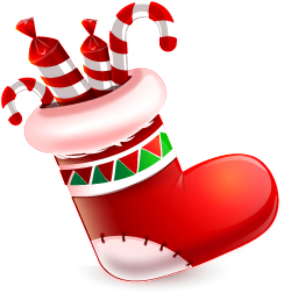 Christmas Red Stocking PNG Free Download