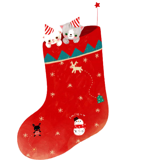 Christmas Red Stocking PNG High-Quality Image