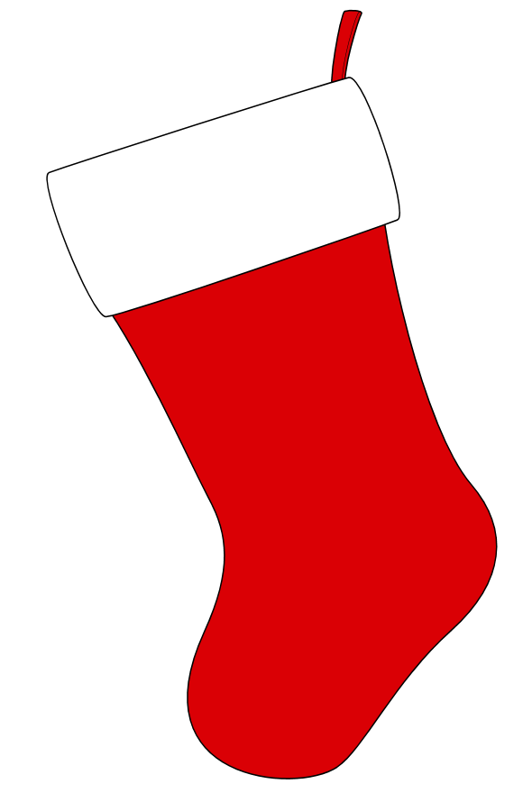 Christmas Red Stocking PNG Photo