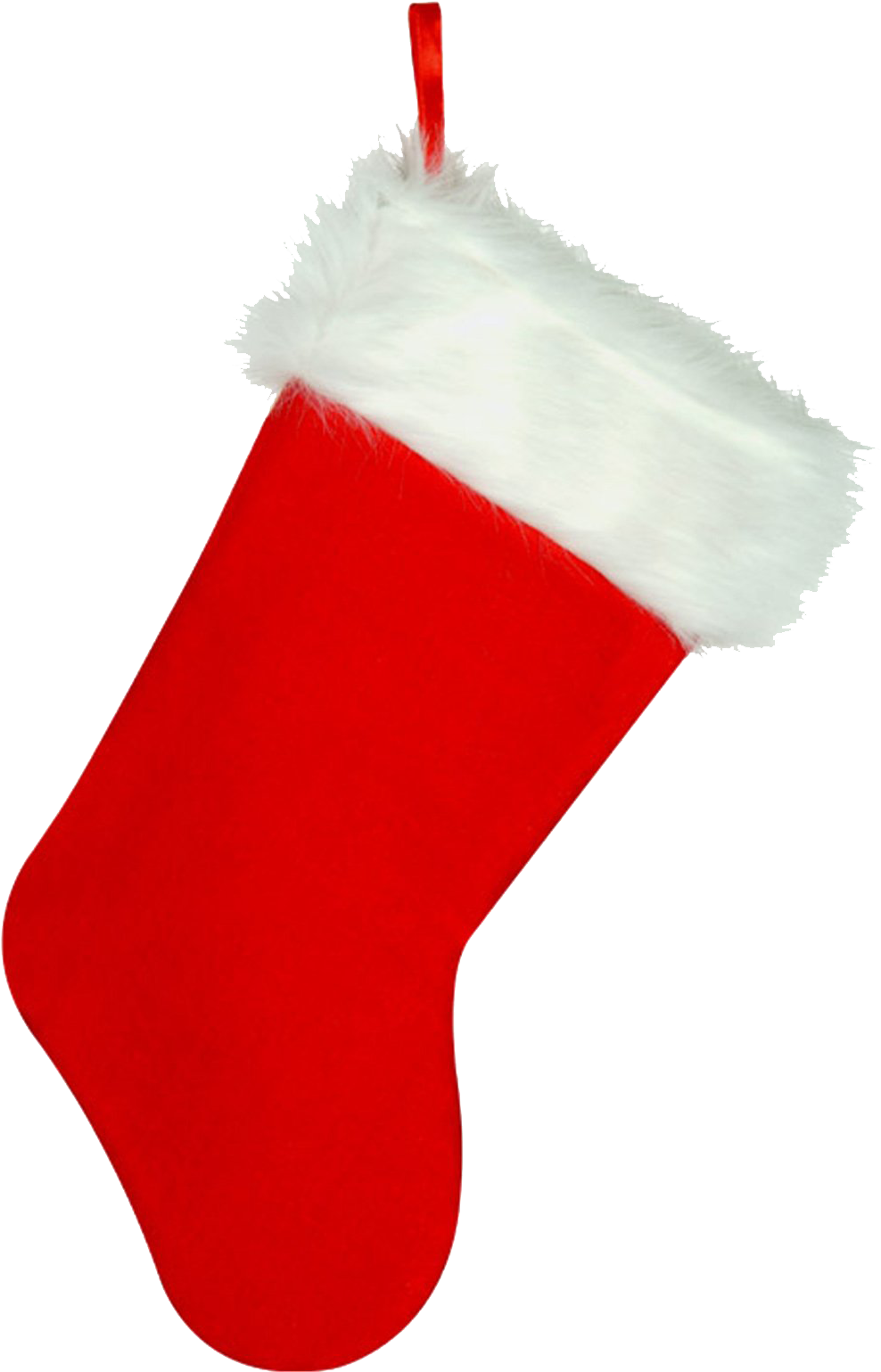 Christmas Red Stocking PNG Transparent Image