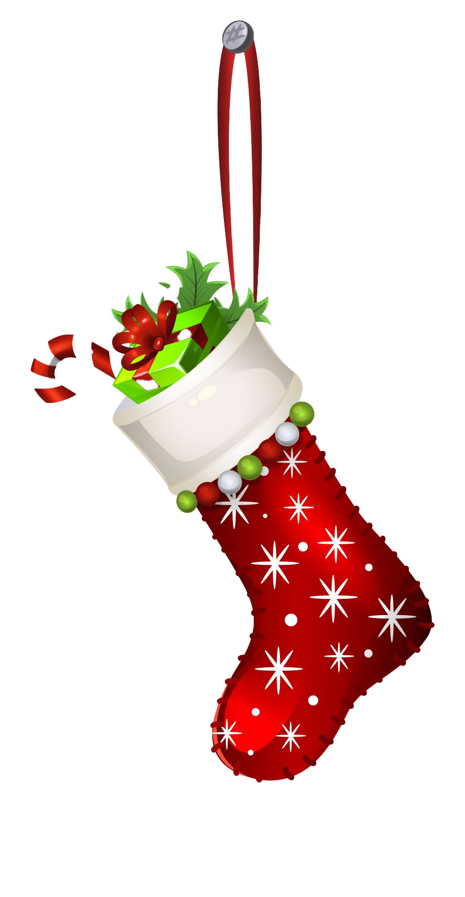 Christmas Stocking PNG Image Background