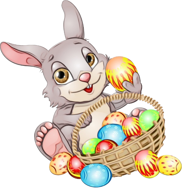 Cute Easter Cat PNG Photo