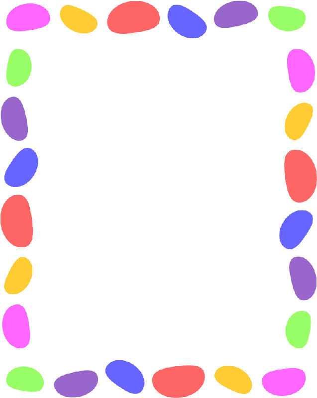 Decoratieve Pasen-grens PNG-Afbeelding Achtergrond