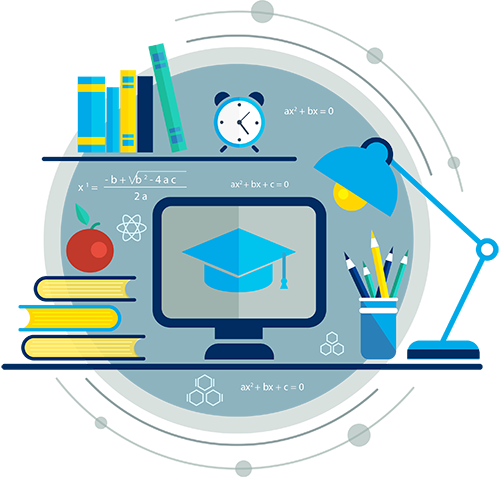 Distance Learning Online PNG Pic
