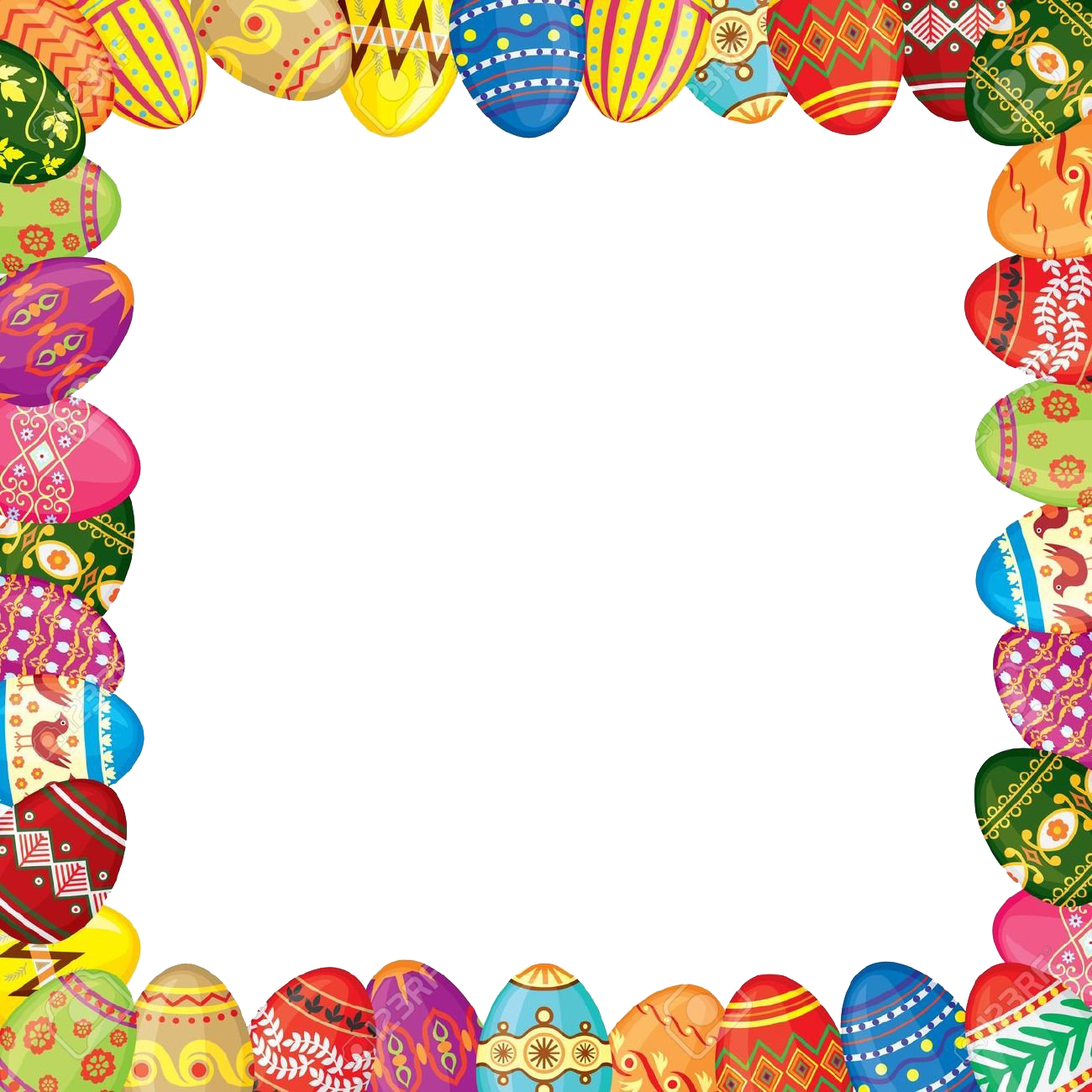 Easter Border PNG Picture PNG Arts