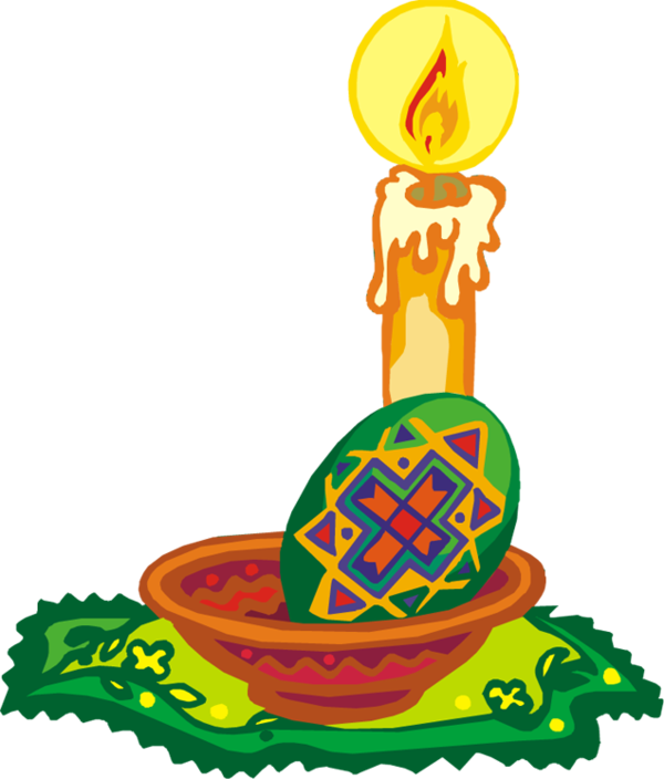 Easter Candle Free PNG Image