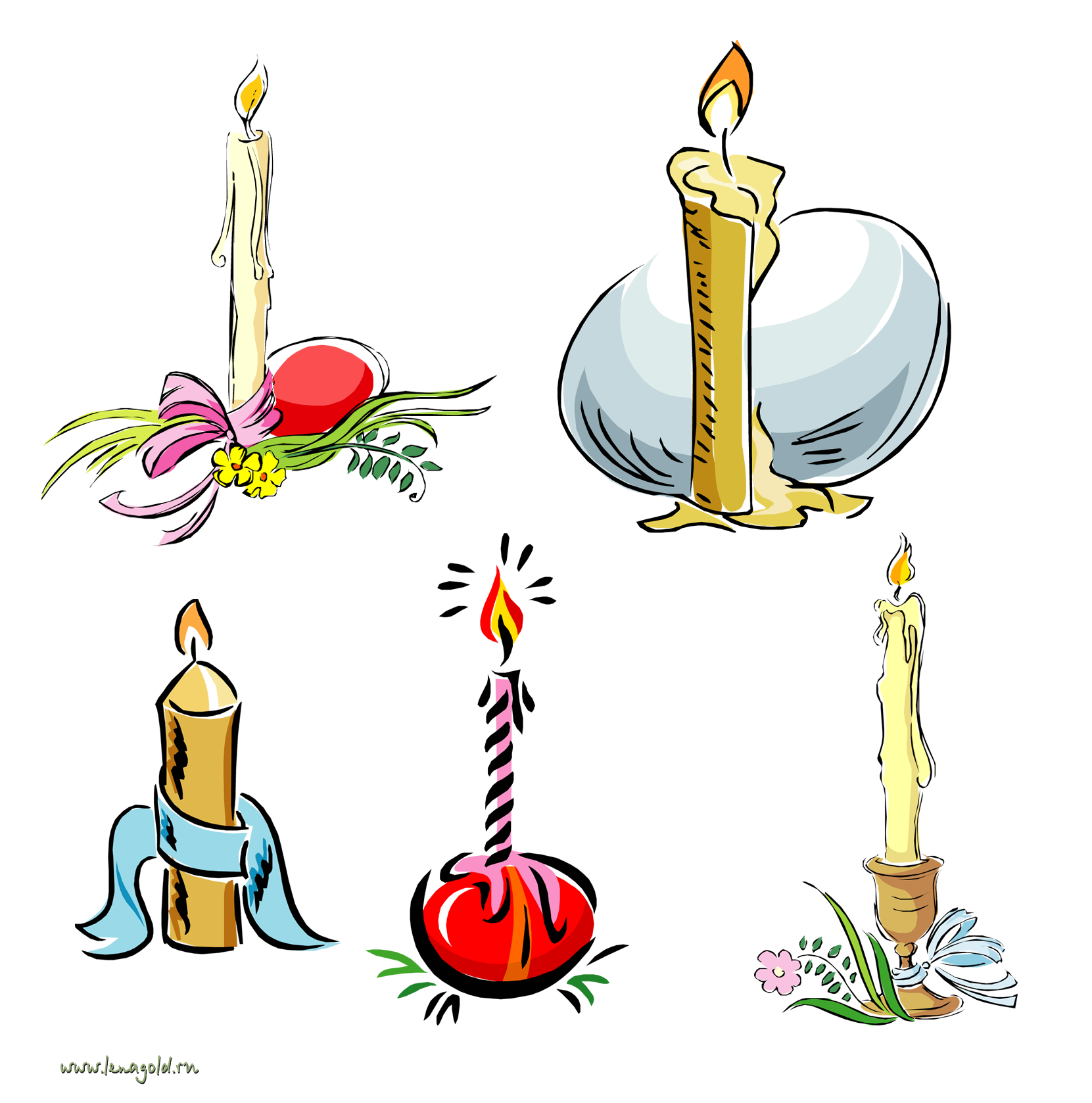 Пасхальная свеча PNG Image