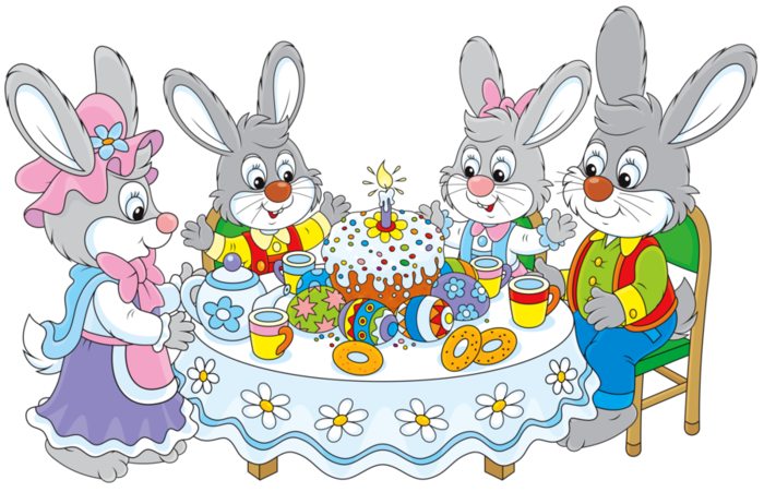 Easter Family PNG Transparent Image