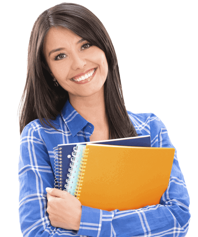 Female College Student Free PNG Image