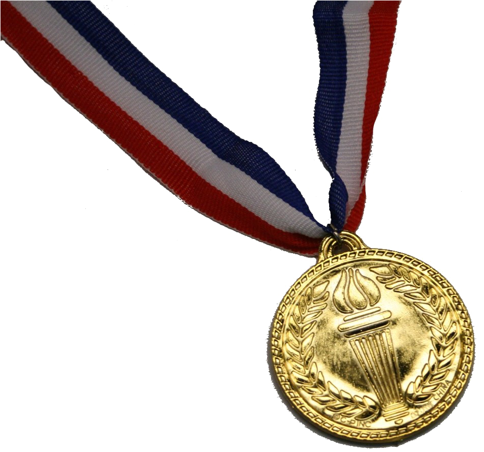 Gouden medaille Transparante achtergrond PNG