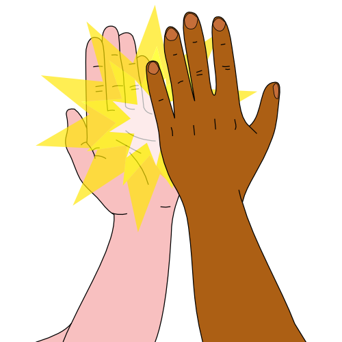High Five Hand PNG Download Image