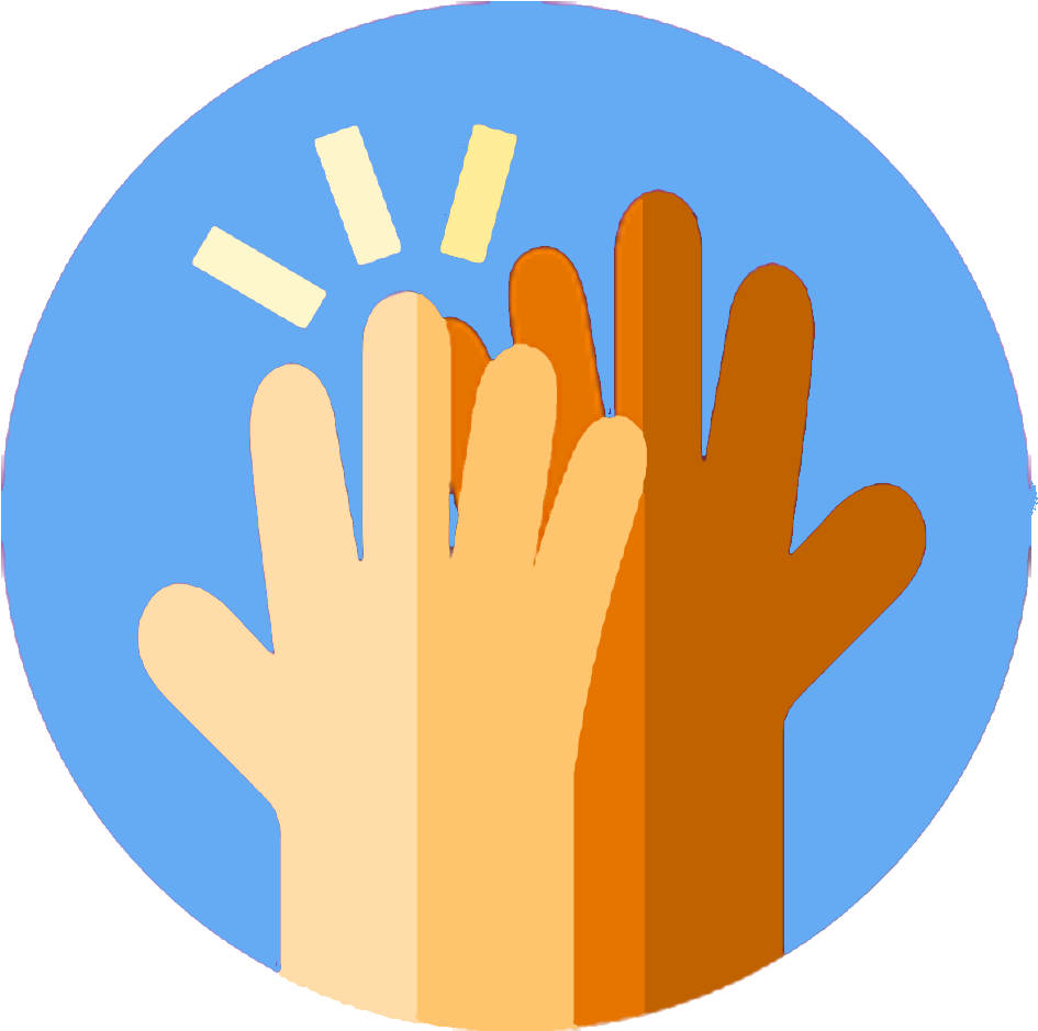 High Five Hand PNG Image Background
