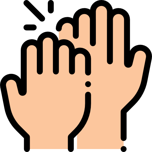 High Five Hand PNG Transparent Image